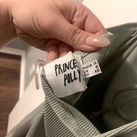 Princess Polly Lainey Midi Cutout Dress (Sage) - Picture 6 of 8